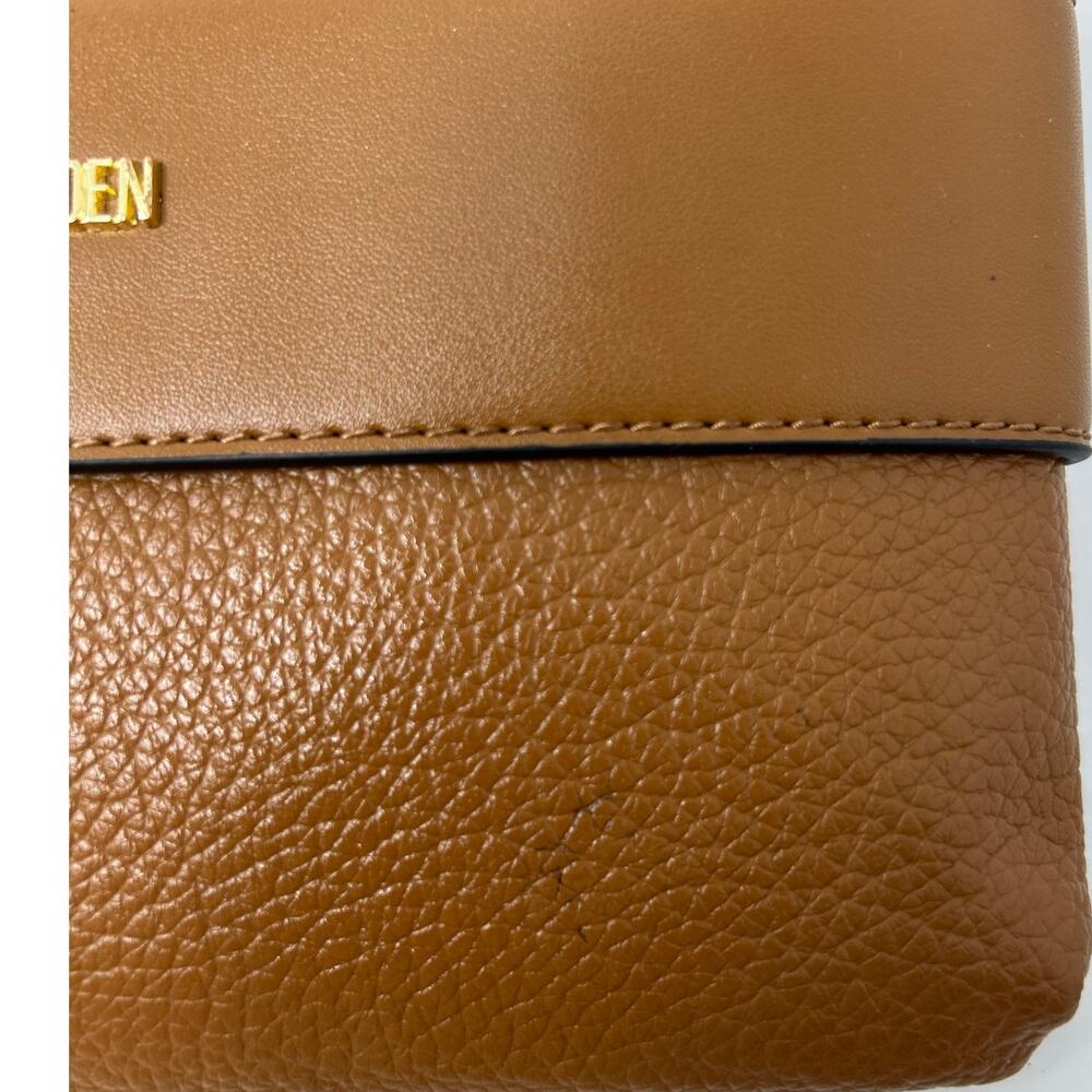 Steve Madden Women's Light Brown Crossbody Purse Adjustable Strap - Picture 9 of 10